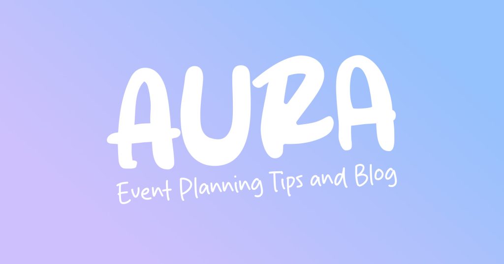 Aura Photo Booth logo with the text Event Planning Tips