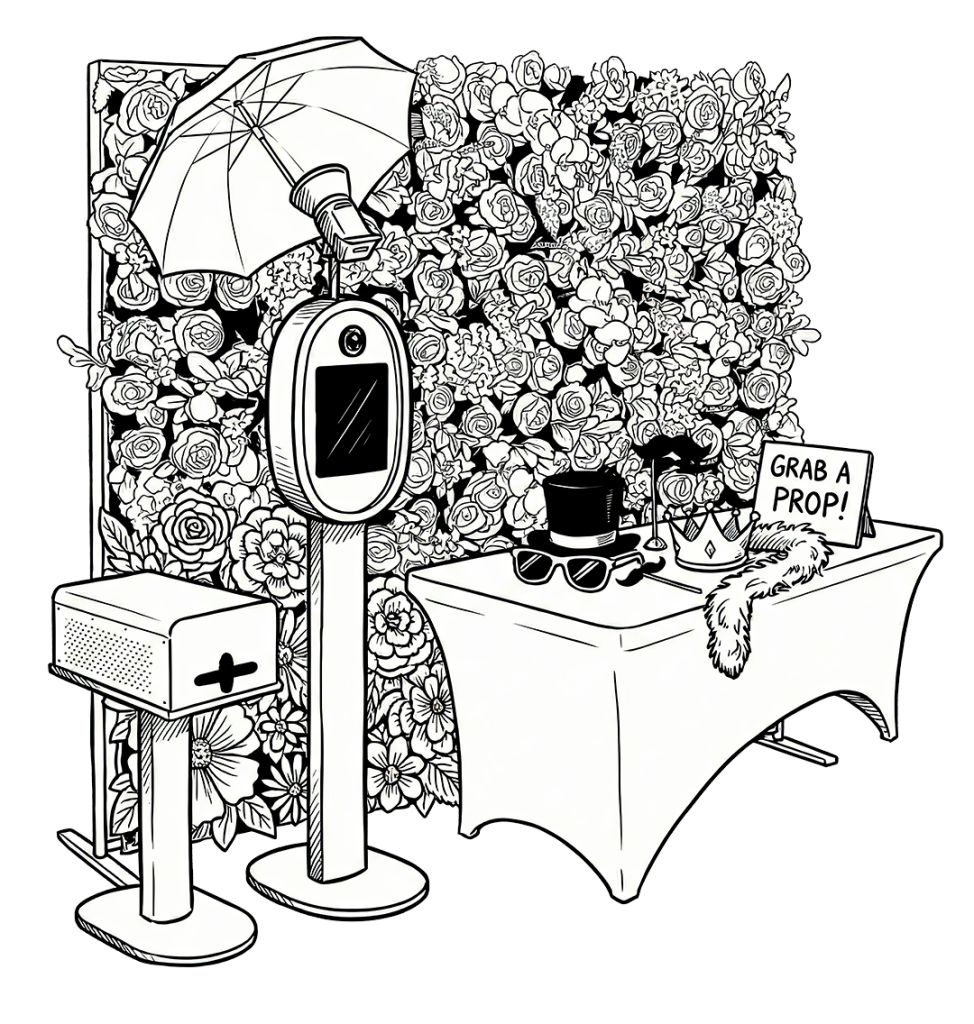 photo booth packages | aura luxe photo booth package