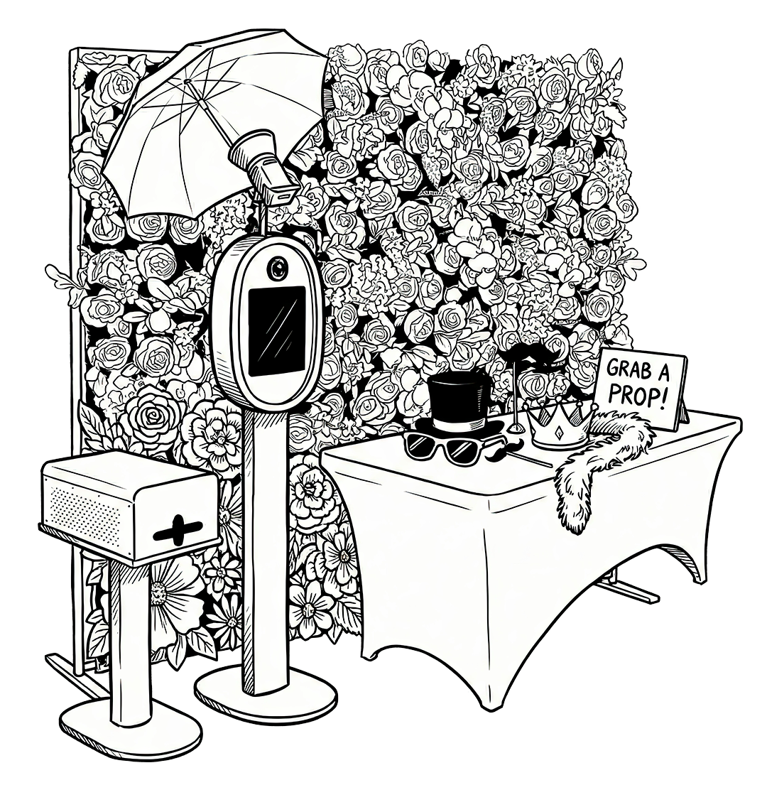 photo booth packages | aura luxe photo booth package